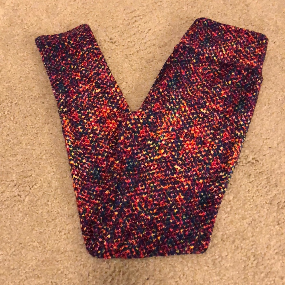 NWOT OS LuLaRoe Rainbow Leggings